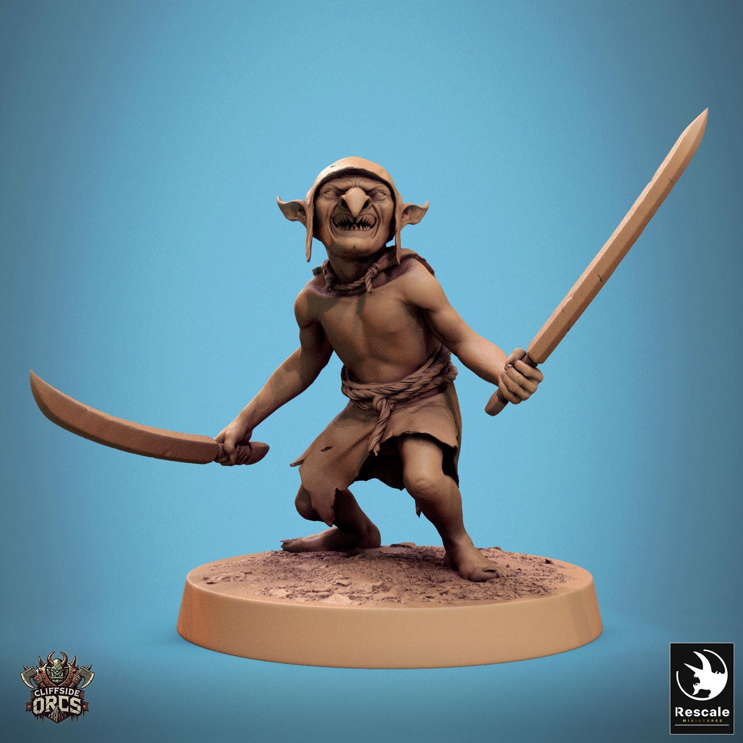 The Goblins, Pack 1, Lord of the Print | Dungeons and Dragons | Pathfinder | Table Top RPG | 3D Printed Model