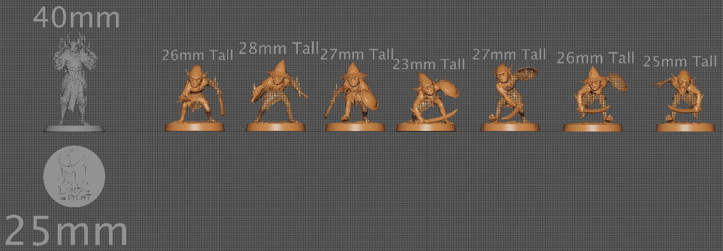The Goblins, Pack 2 | Aussie 3D Printed Miniatures and Terrain