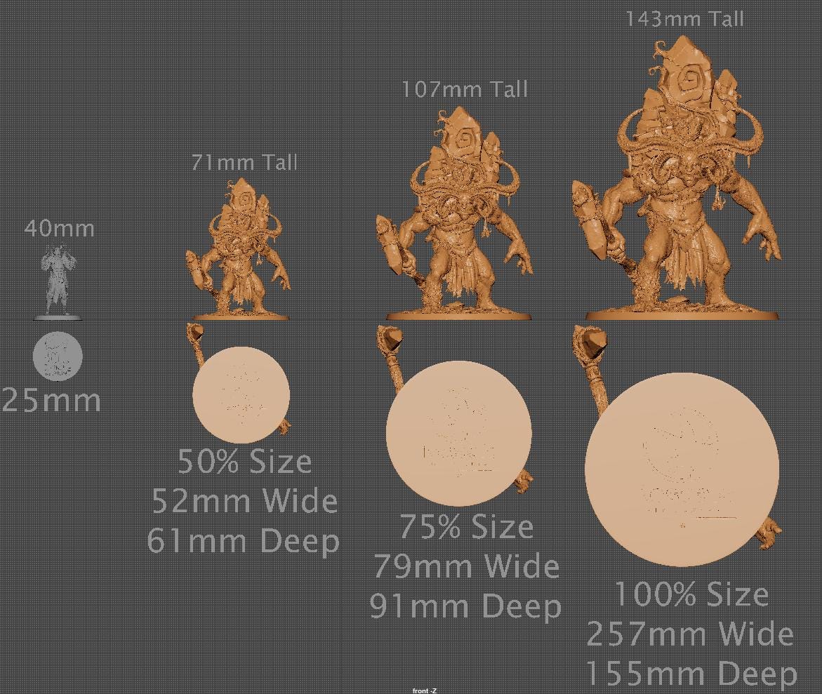 Gravalkur, Lord of the Print | Dungeons and Dragons | Pathfinder | Table Top RPG | 3D Printed Model