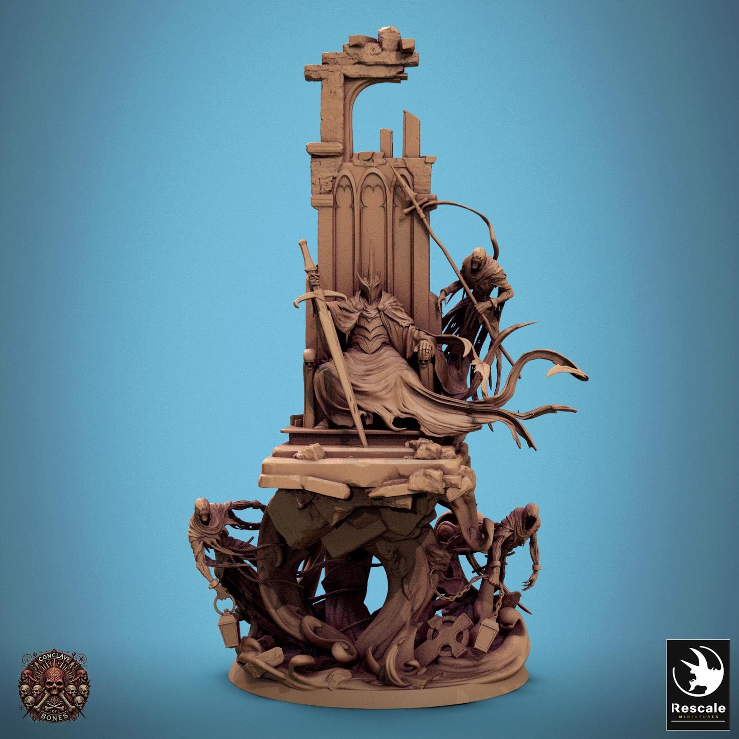 Ombral the Sepulchral Lord, Lord of the Print | Dungeons and Dragons | Pathfinder | Table Top RPG | 3D Printed Model