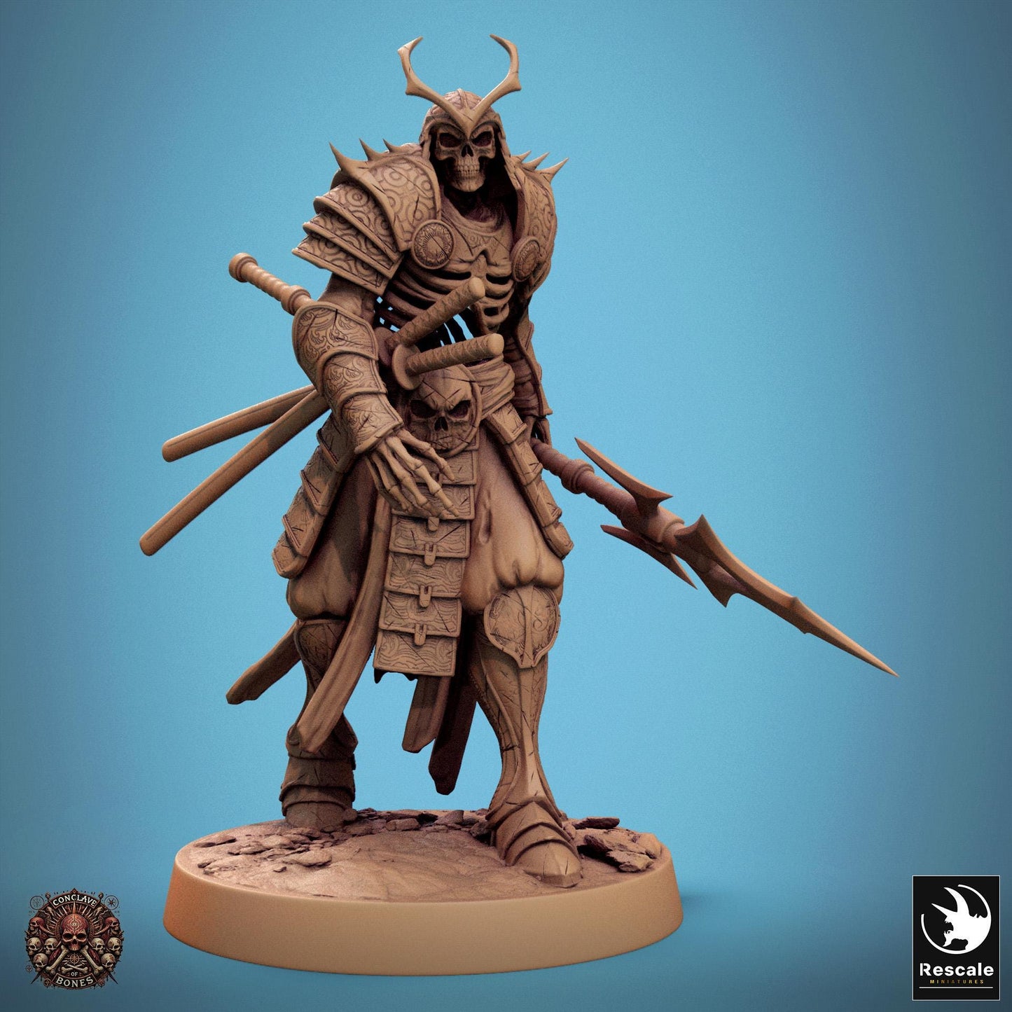 Oriental Skeletons, Pack 1, Lord of the Print | Dungeons and Dragons | Pathfinder | Table Top RPG | 3D Printed Model