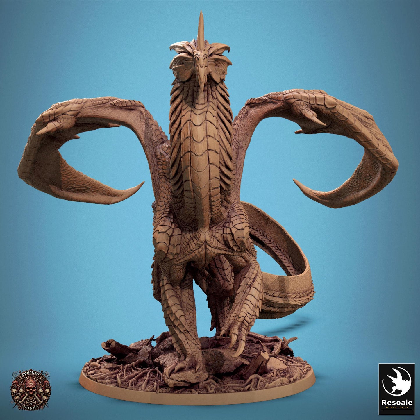 Silver Dragon, Multiple Pose Options, Lord of the Print | Dungeons and Dragons | Pathfinder | Table Top RPG | 3D Printed Model