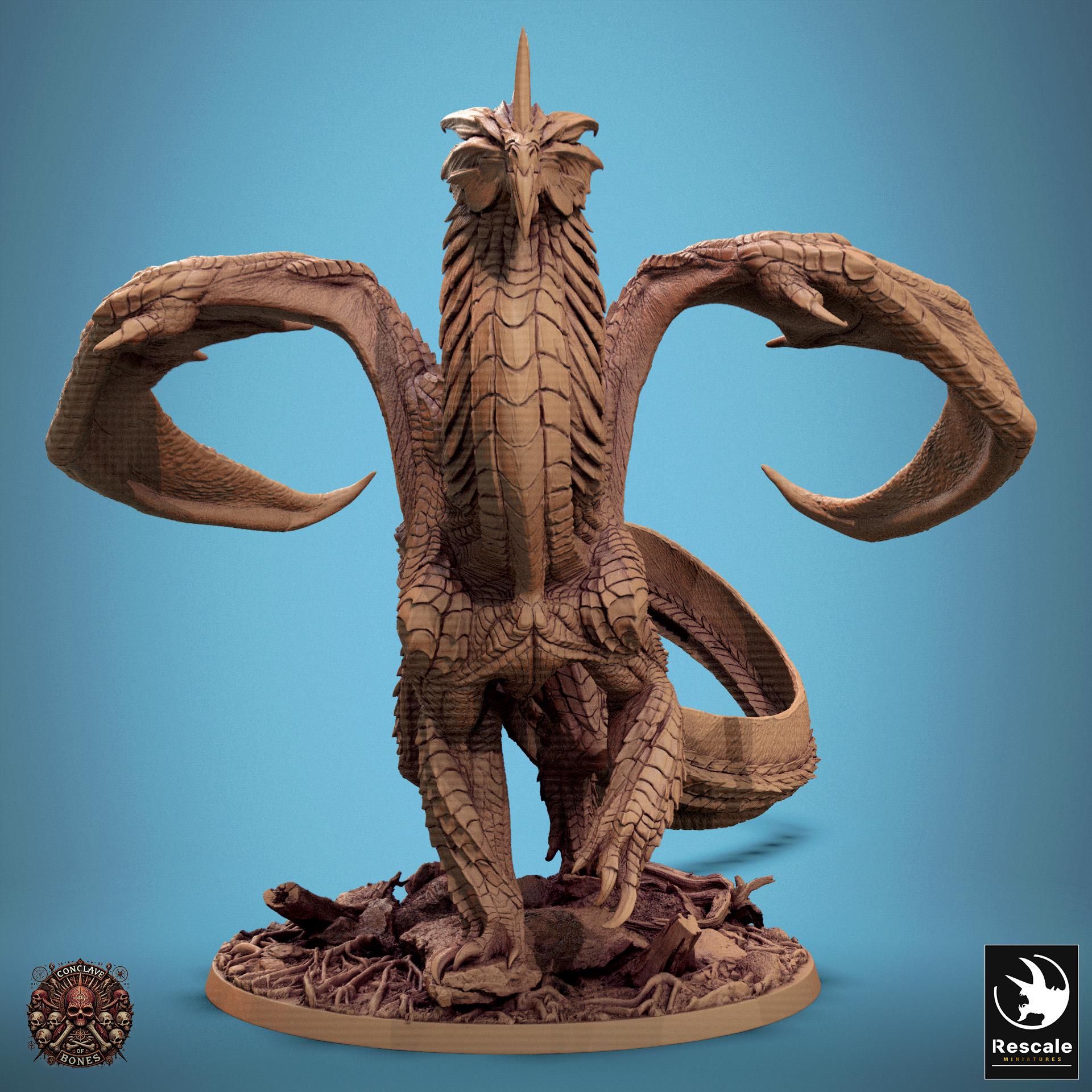 Silver Dragon, Multiple Pose Options, Lord of the Print | Dungeons and Dragons | Pathfinder | Table Top RPG | 3D Printed Model