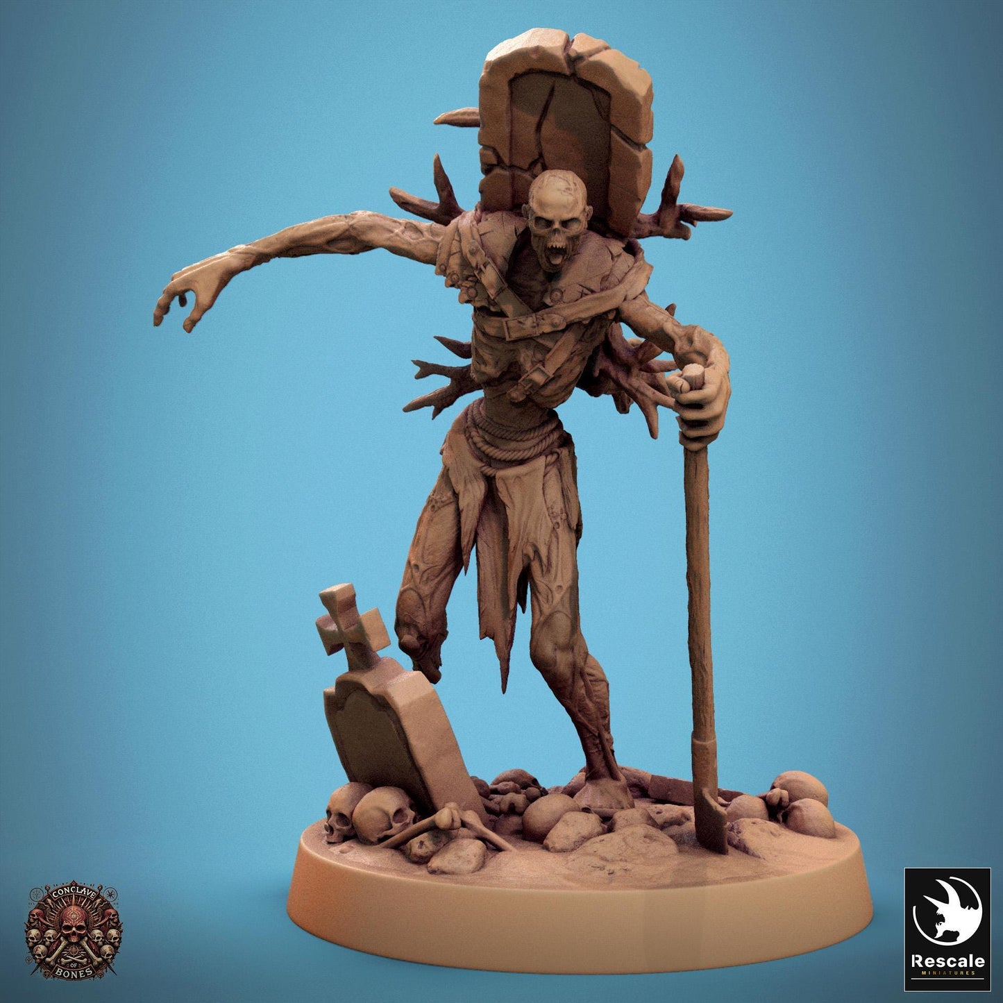 Zombies, Pack 1, Lord of the Print | Dungeons and Dragons | Pathfinder | Table Top RPG | 3D Printed Model