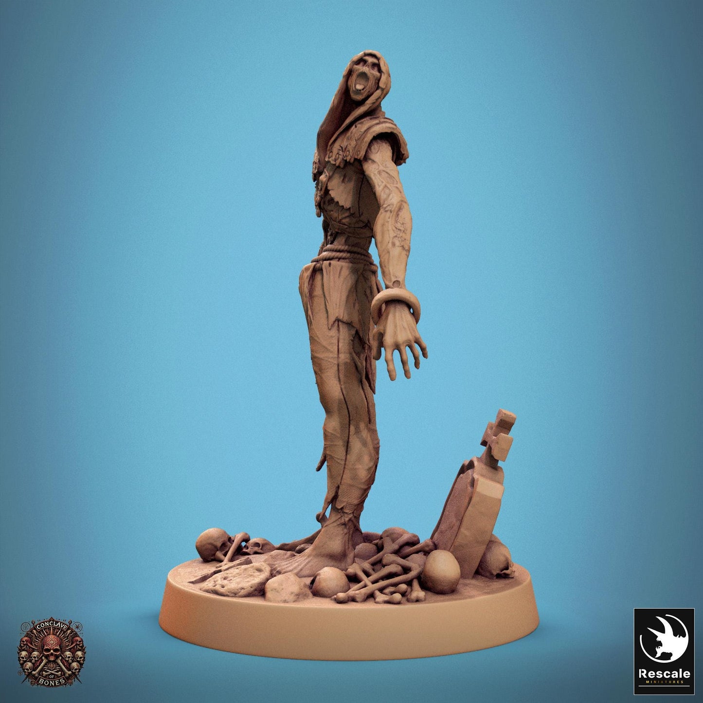 Zombies, Pack 1, Lord of the Print | Dungeons and Dragons | Pathfinder | Table Top RPG | 3D Printed Model