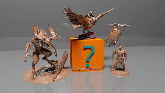Mystery Box of Miniatures! | Dungeons and Dragons | Pathfinder | Table Top RPG | 3D Printed Model