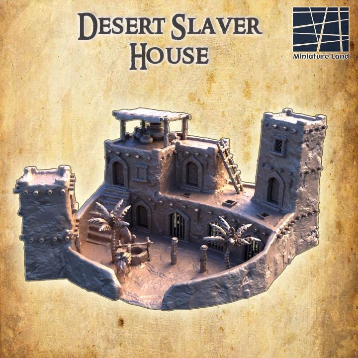 Desert Slaver House | Aussie 3D Printed Miniatures and Terrain