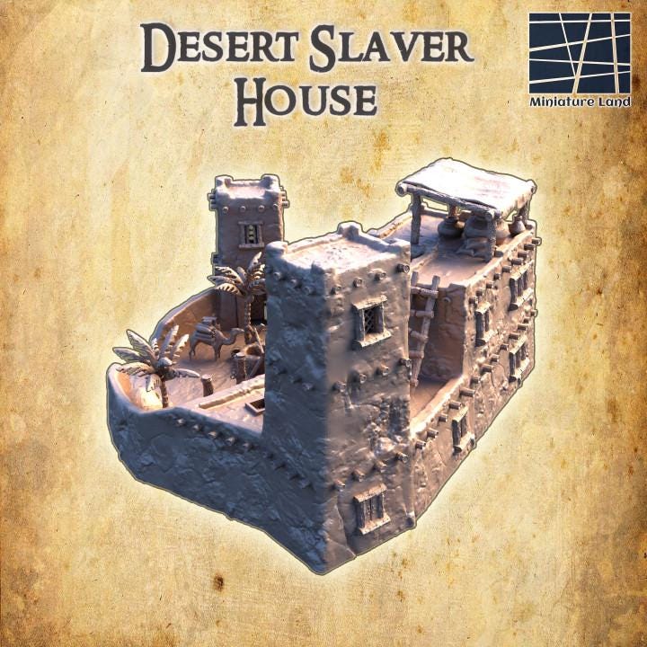 Desert Slaver House | Aussie 3D Printed Miniatures and Terrain