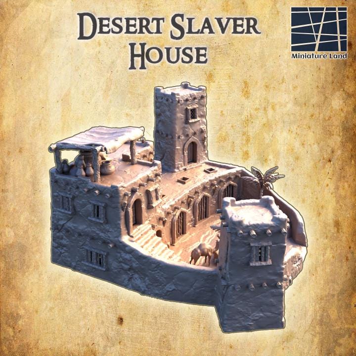 Desert Slaver House | Aussie 3D Printed Miniatures and Terrain