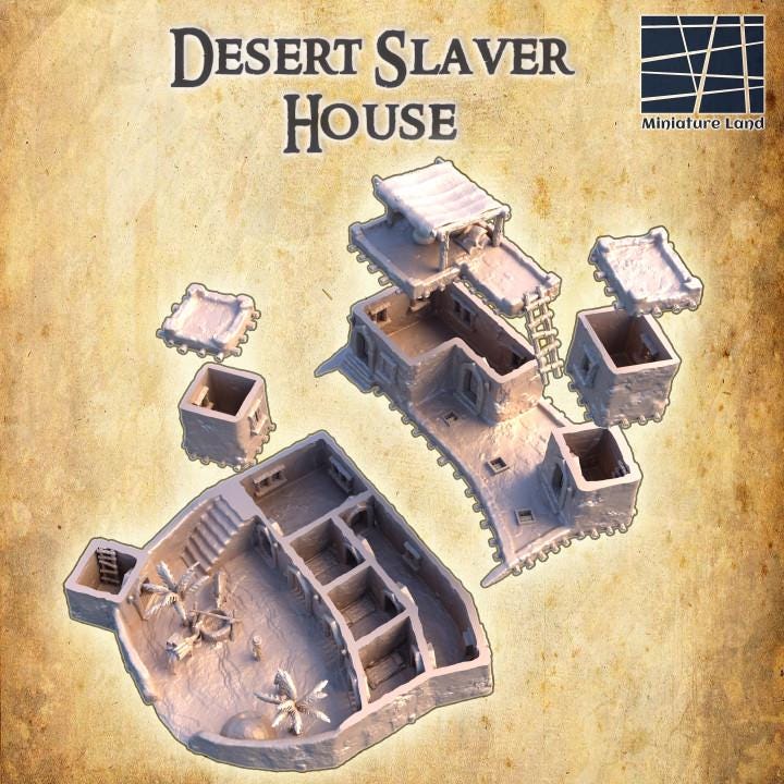 Desert Slaver House | Aussie 3D Printed Miniatures and Terrain