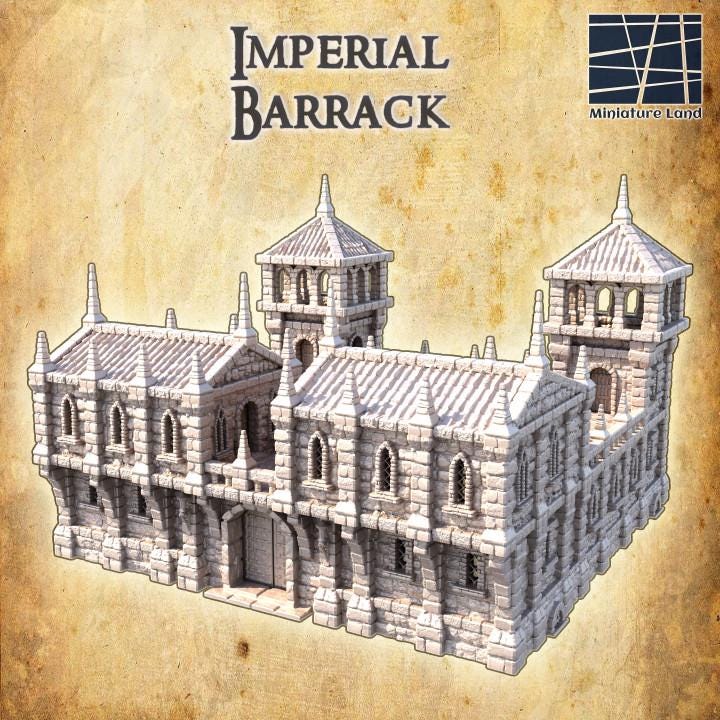 Imperial Barrack | Aussie 3D Printed Miniatures and Terrain