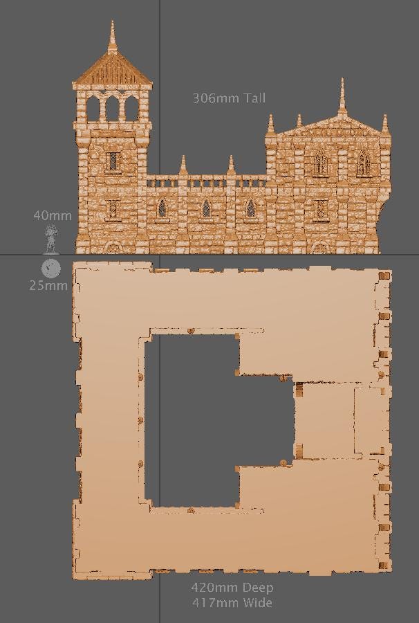 Imperial Barrack, Miniature Land | Dungeons and Dragons | Pathfinder | Table Top RPG | 3D Printed Model