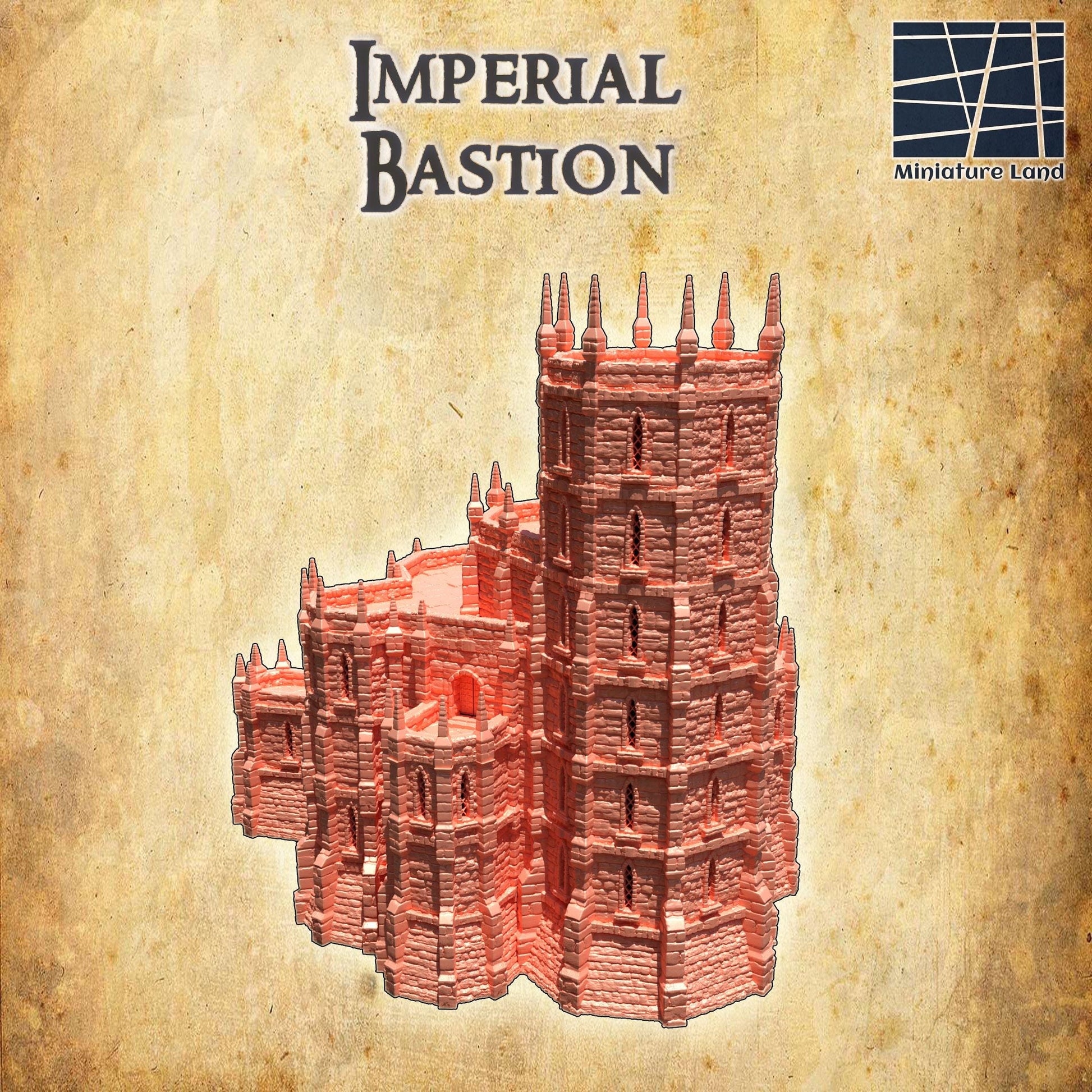 Imperial Bastion, Miniature Land | Dungeons and Dragons | Pathfinder | Table Top RPG | 3D Printed Model