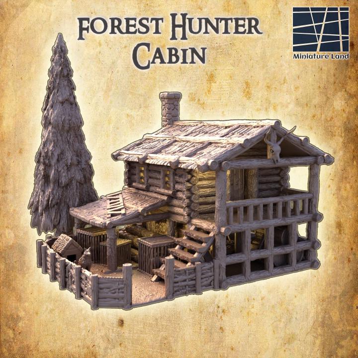 Hunters Cabin, Miniature Land | Dungeons and Dragons | Pathfinder | Table Top RPG | 3D Printed Model