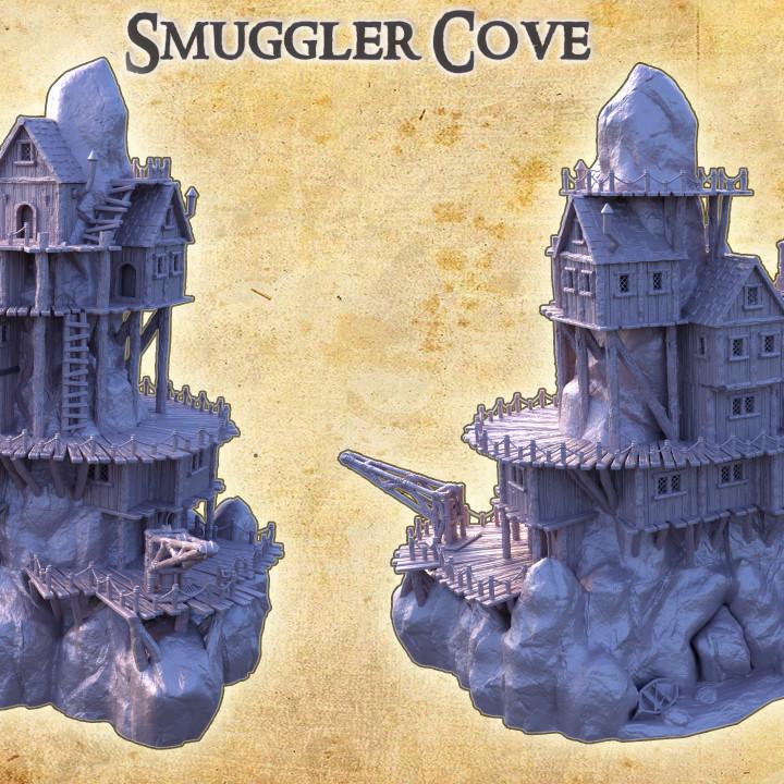 Smugglers Cove, Miniature Land | Dungeons and Dragons | Pathfinder | Table Top RPG | 3D Printed Model