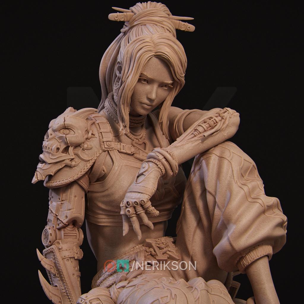 Nixi, Statue, Powerful NPC, Ernest Nemirovsky | Dungeons and Dragons | Pathfinder | Table Top RPG | 3D Printed Model