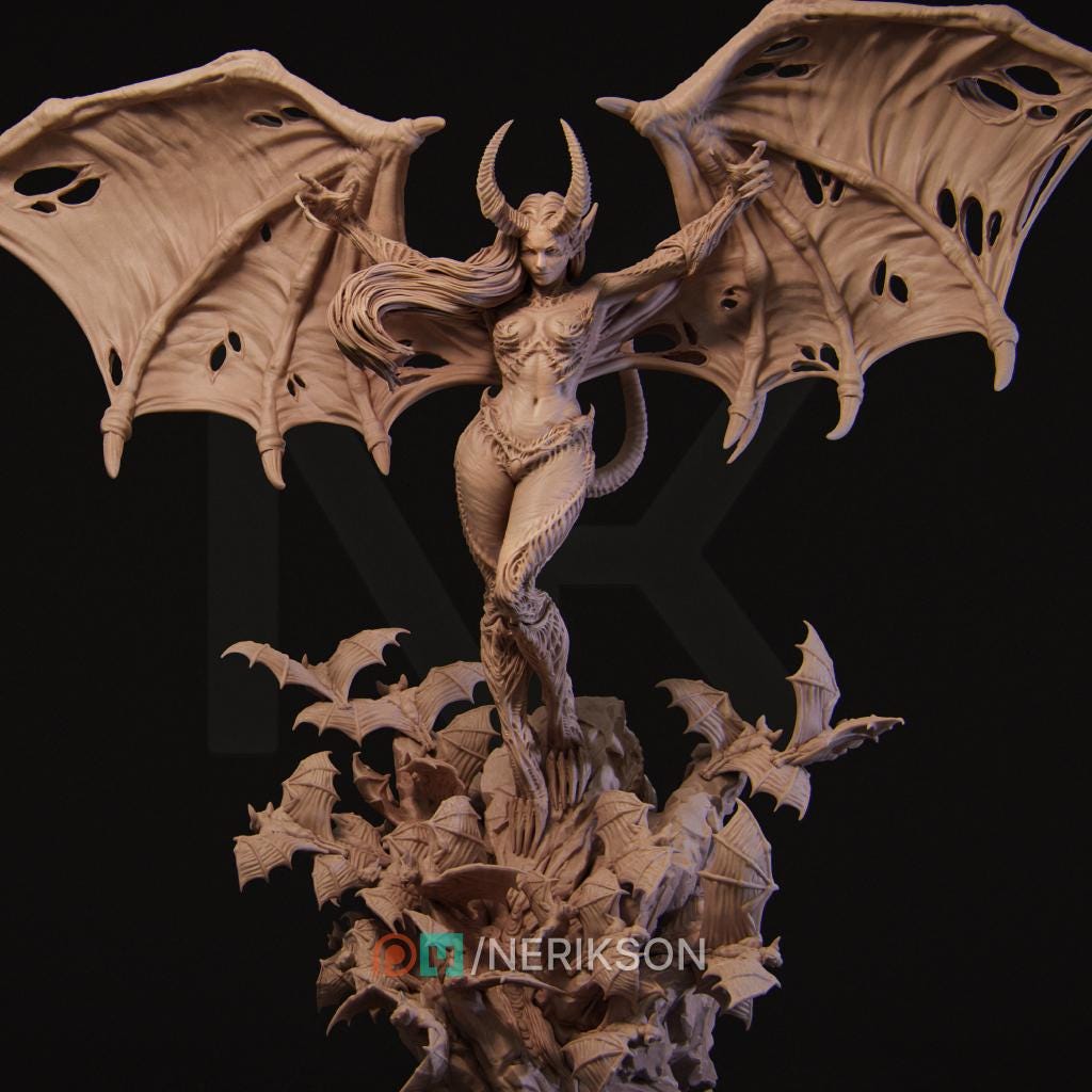 Rylana the Succubus | Aussie 3D Printed Miniatures and Terrain
