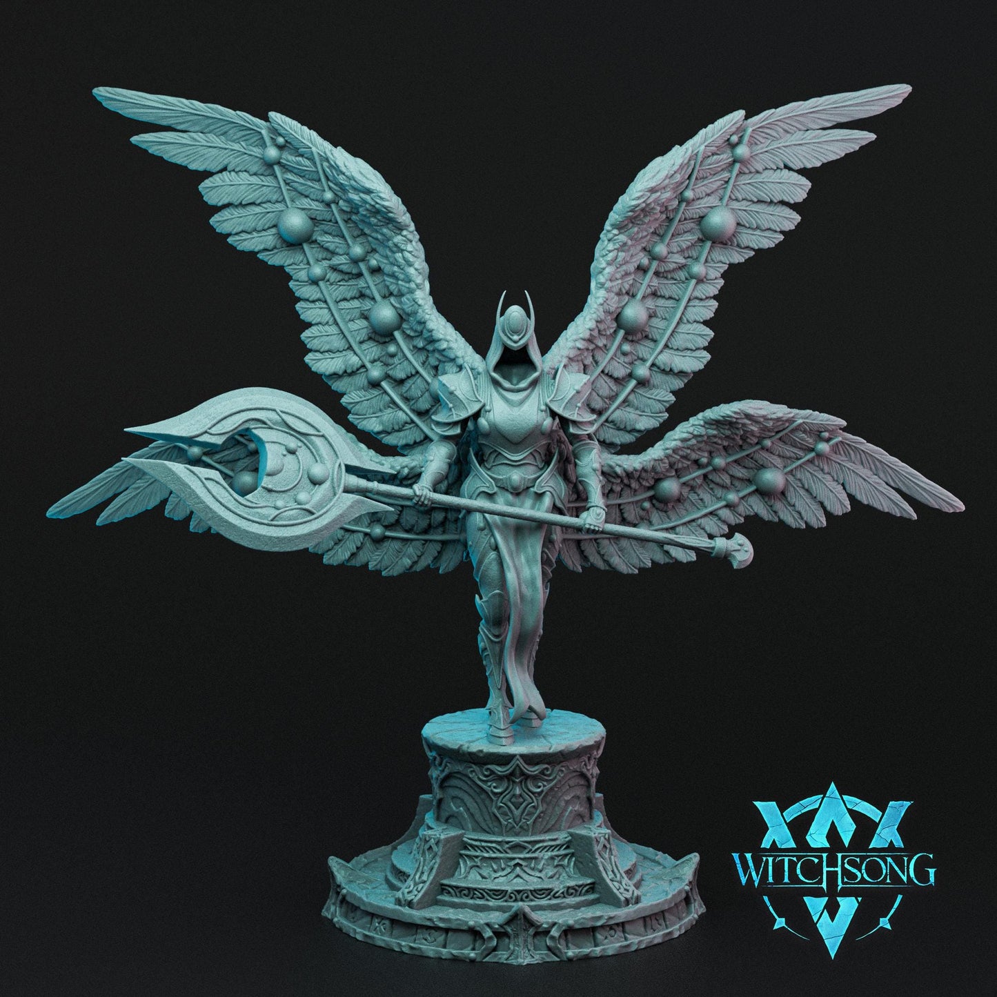 Nova Seraph, Bust Option, Witchsong Miniatures | Dungeons and Dragons | Pathfinder | Table Top RPG | 3D Printed Model