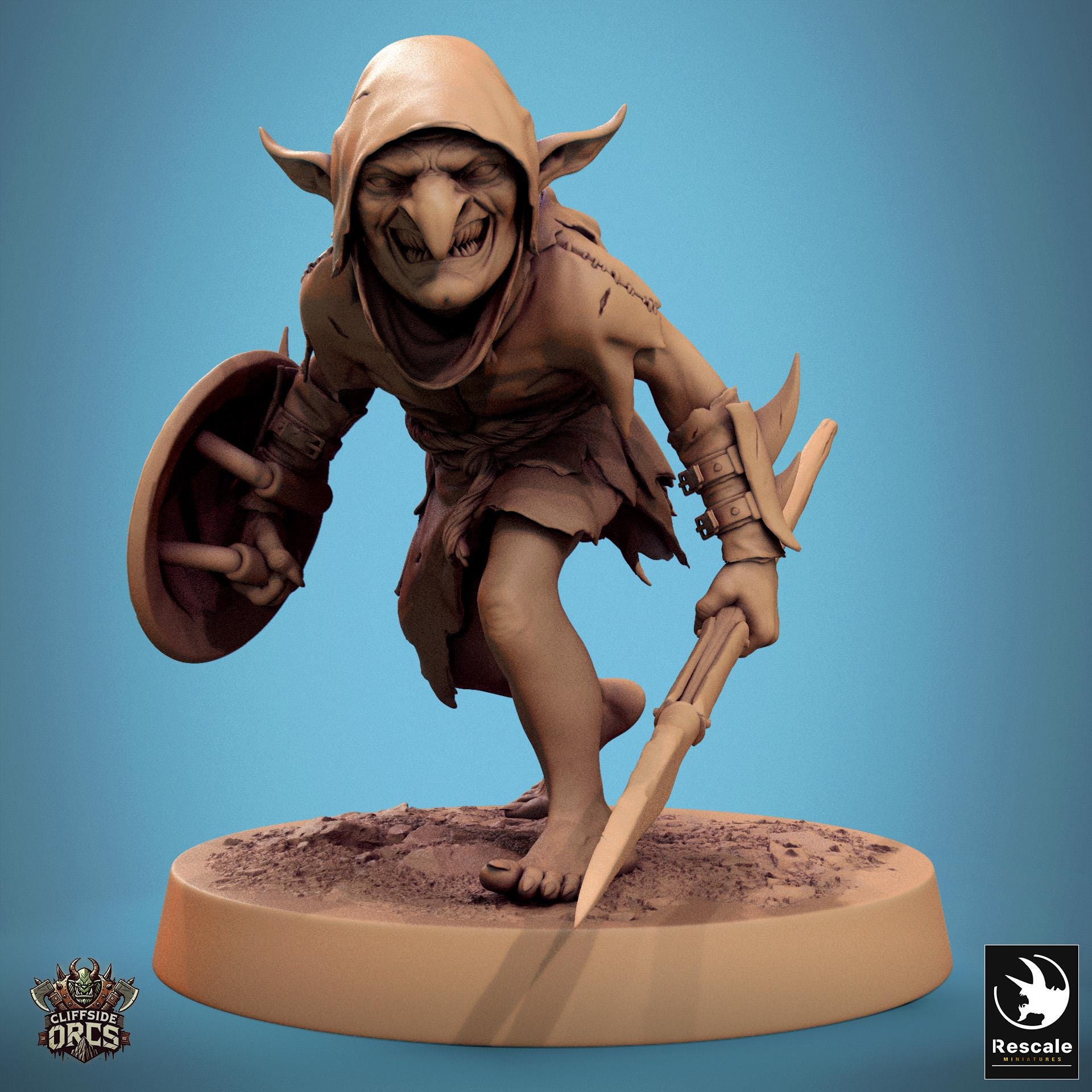 The Goblins, Pack 3, Lord of the Print | Dungeons and Dragons | Pathfinder | Table Top RPG | 3D Printed Model