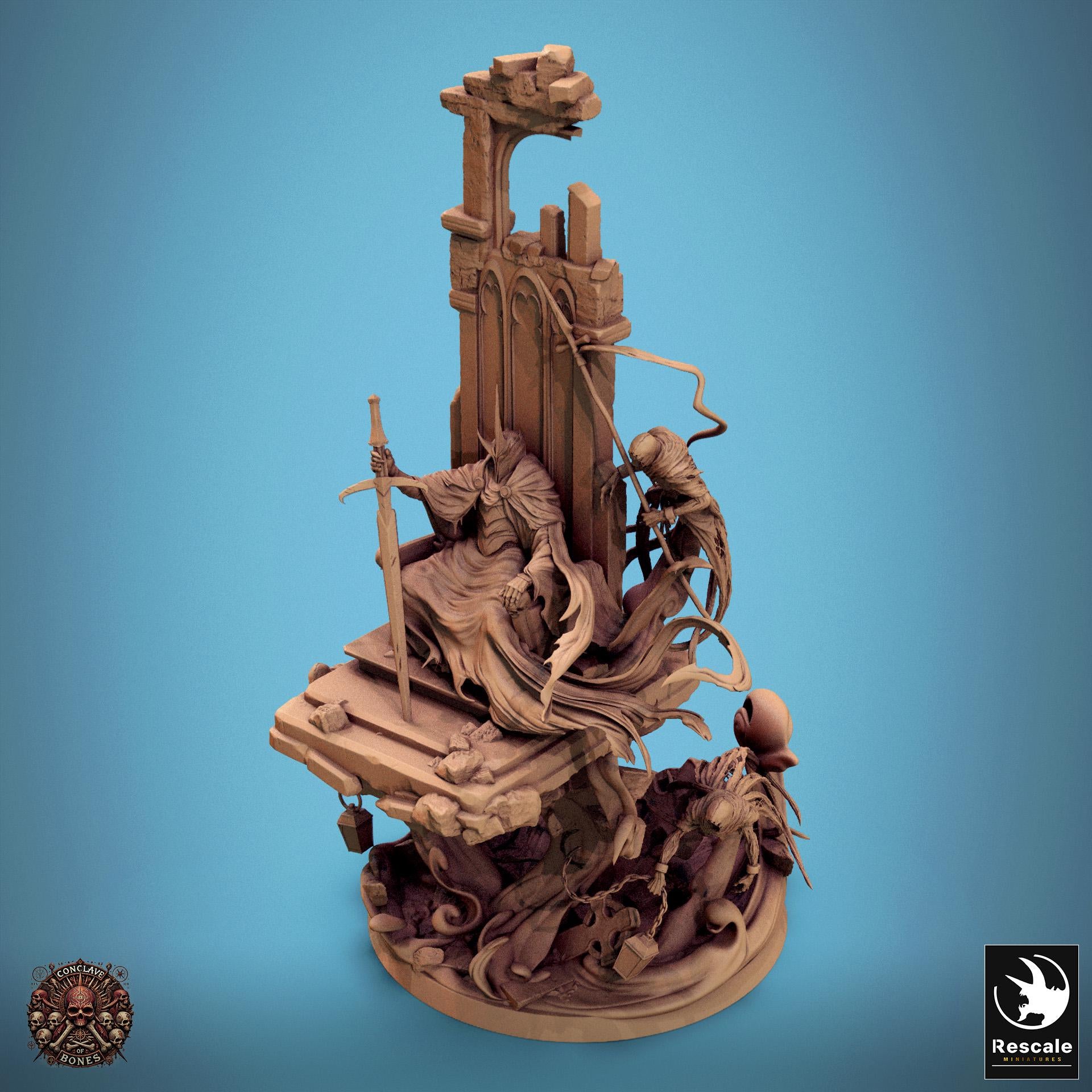 Ombral the Sepulchral Lord, Lord of the Print | Dungeons and Dragons | Pathfinder | Table Top RPG | 3D Printed Model