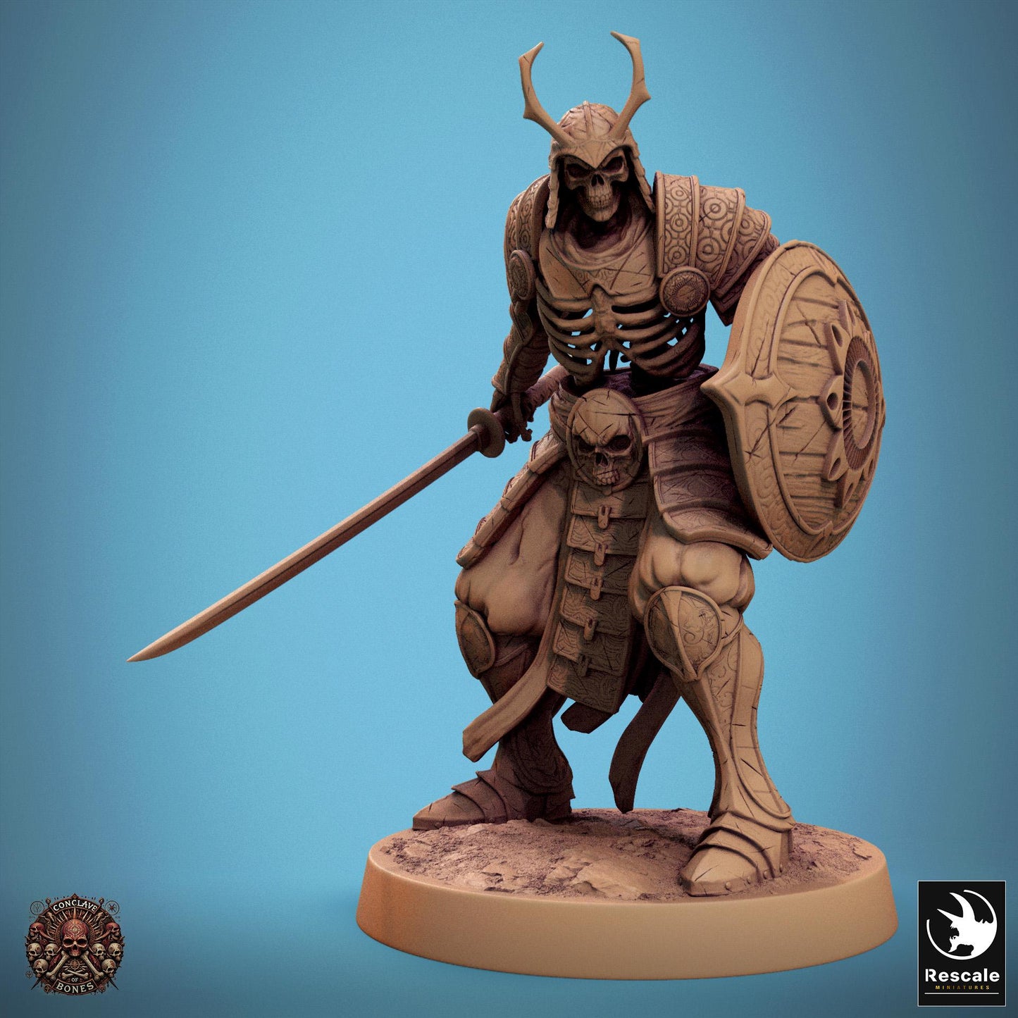 Oriental Skeletons, Pack 1, Lord of the Print | Dungeons and Dragons | Pathfinder | Table Top RPG | 3D Printed Model