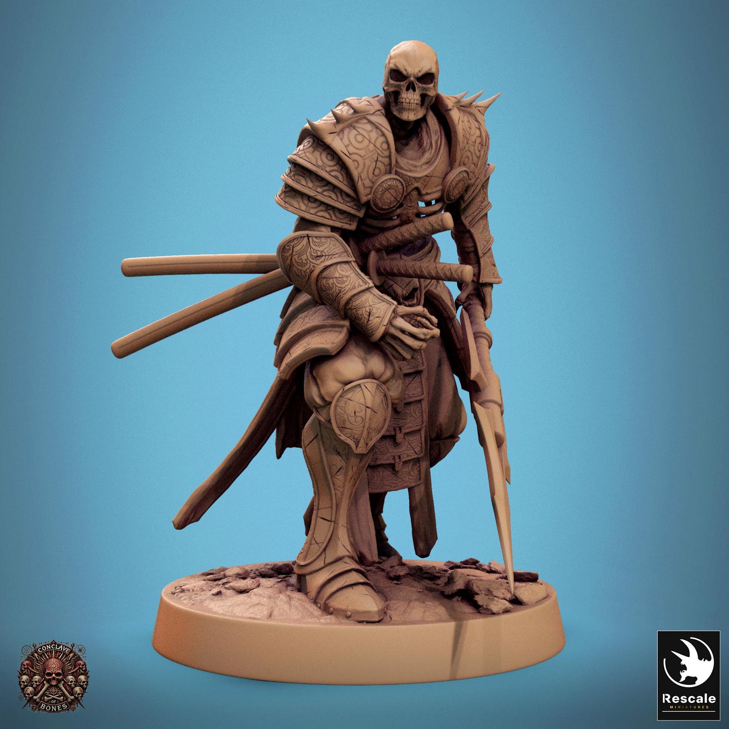 Oriental Skeletons, Pack 2, Lord of the Print | Dungeons and Dragons | Pathfinder | Table Top RPG | 3D Printed Model