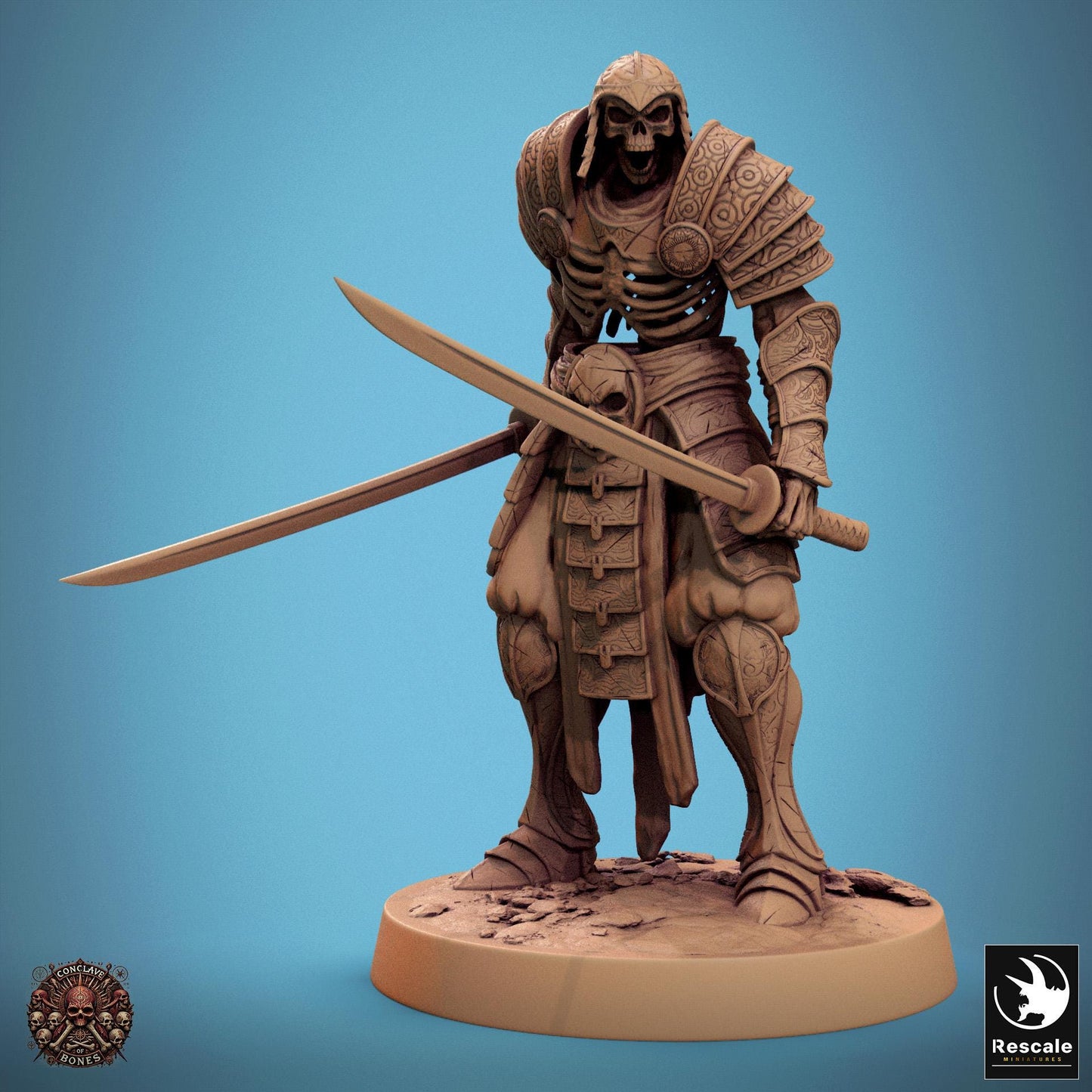 Oriental Skeletons, Pack 3, Lord of the Print | Dungeons and Dragons | Pathfinder | Table Top RPG | 3D Printed Model