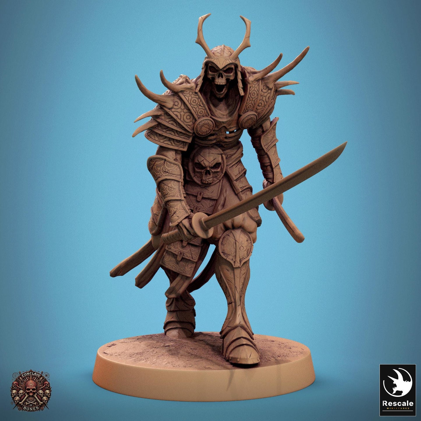 Oriental Skeletons, Pack 3, Lord of the Print | Dungeons and Dragons | Pathfinder | Table Top RPG | 3D Printed Model
