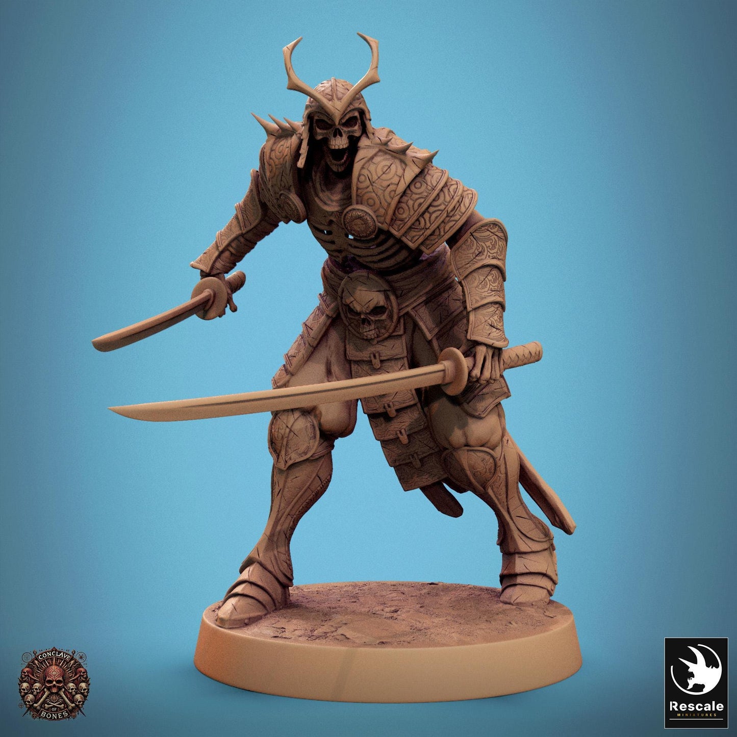 Oriental Skeletons, Pack 3, Lord of the Print | Dungeons and Dragons | Pathfinder | Table Top RPG | 3D Printed Model