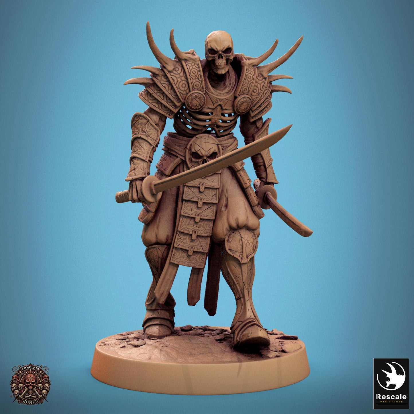 Oriental Skeletons, Pack 3, Lord of the Print | Dungeons and Dragons | Pathfinder | Table Top RPG | 3D Printed Model