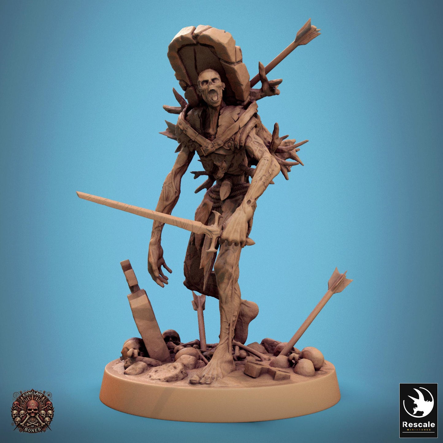 Zombies, Pack 1, Lord of the Print | Dungeons and Dragons | Pathfinder | Table Top RPG | 3D Printed Model