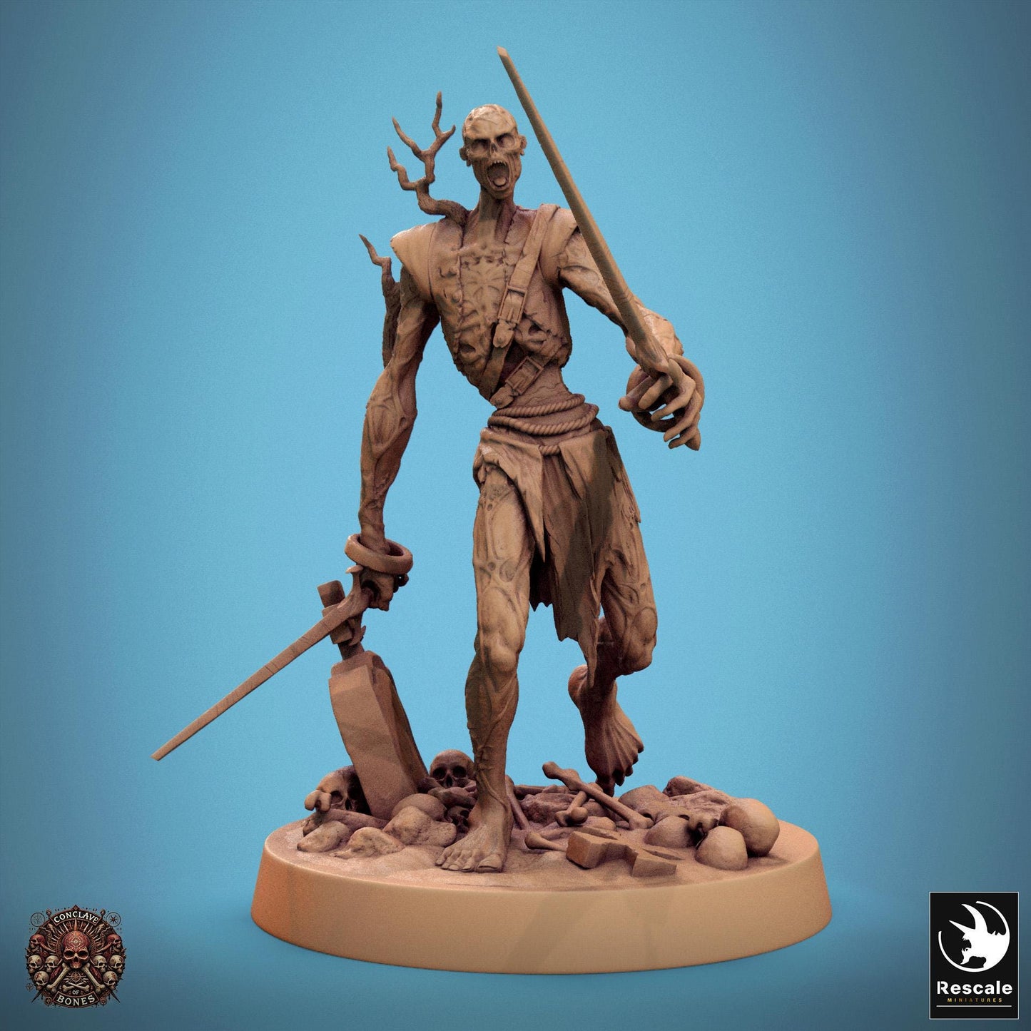 Zombies, Pack 2, Lord of the Print | Dungeons and Dragons | Pathfinder | Table Top RPG | 3D Printed Model