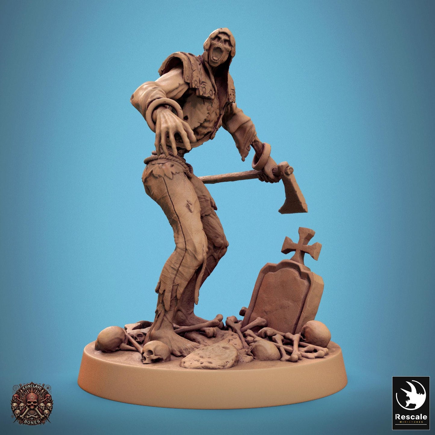 Zombies, Pack 2, Lord of the Print | Dungeons and Dragons | Pathfinder | Table Top RPG | 3D Printed Model