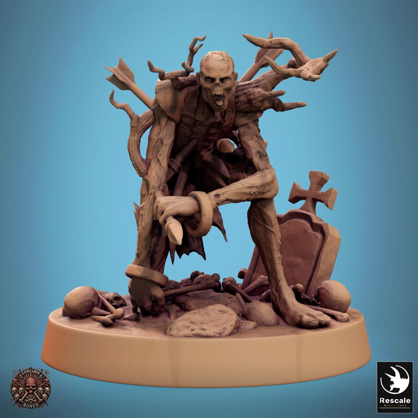 Zombies, Pack 2, Lord of the Print | Dungeons and Dragons | Pathfinder | Table Top RPG | 3D Printed Model