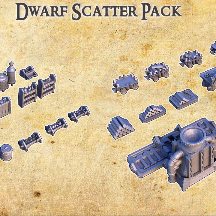 Dwarven Scatter Pack | Aussie 3D Printed Miniatures and Terrain