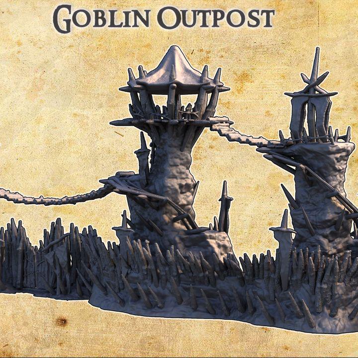 Goblin Outpost, Miniature Land | Dungeons and Dragons | Pathfinder | Table Top RPG | 3D Printed Model