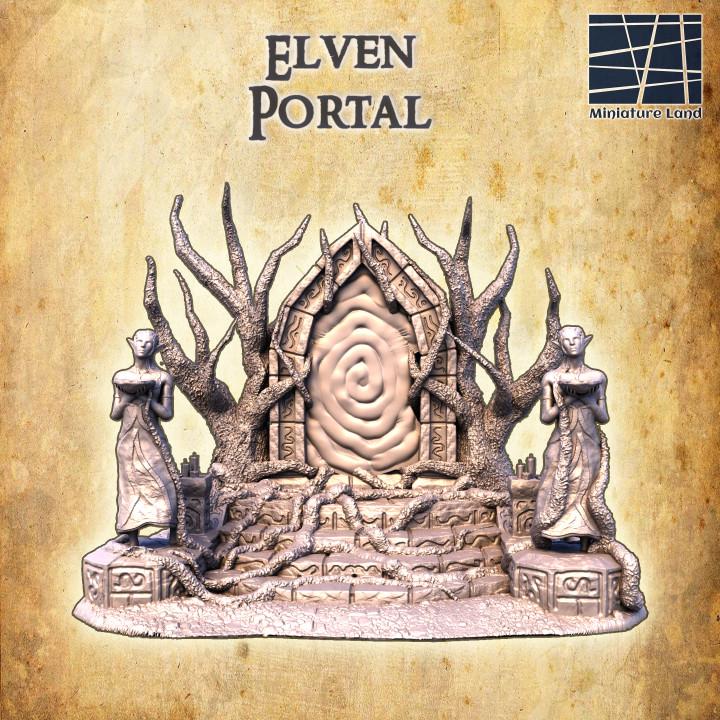 Elven Portal, Miniature Land | Dungeons and Dragons | Pathfinder | Table Top RPG | 3D Printed Model