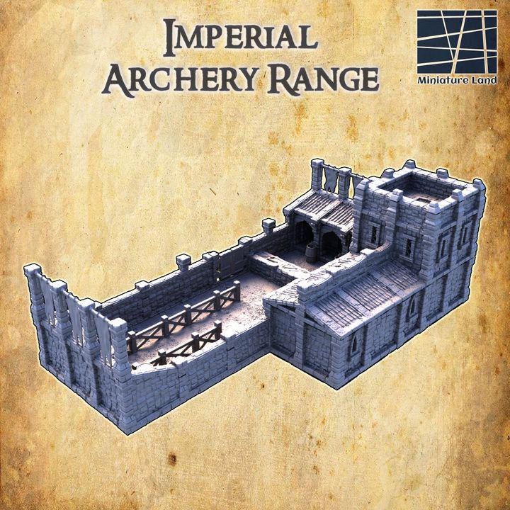 Imperial Archery Range, Miniature Land | Dungeons and Dragons | Pathfinder | Table Top RPG | 3D Printed Model