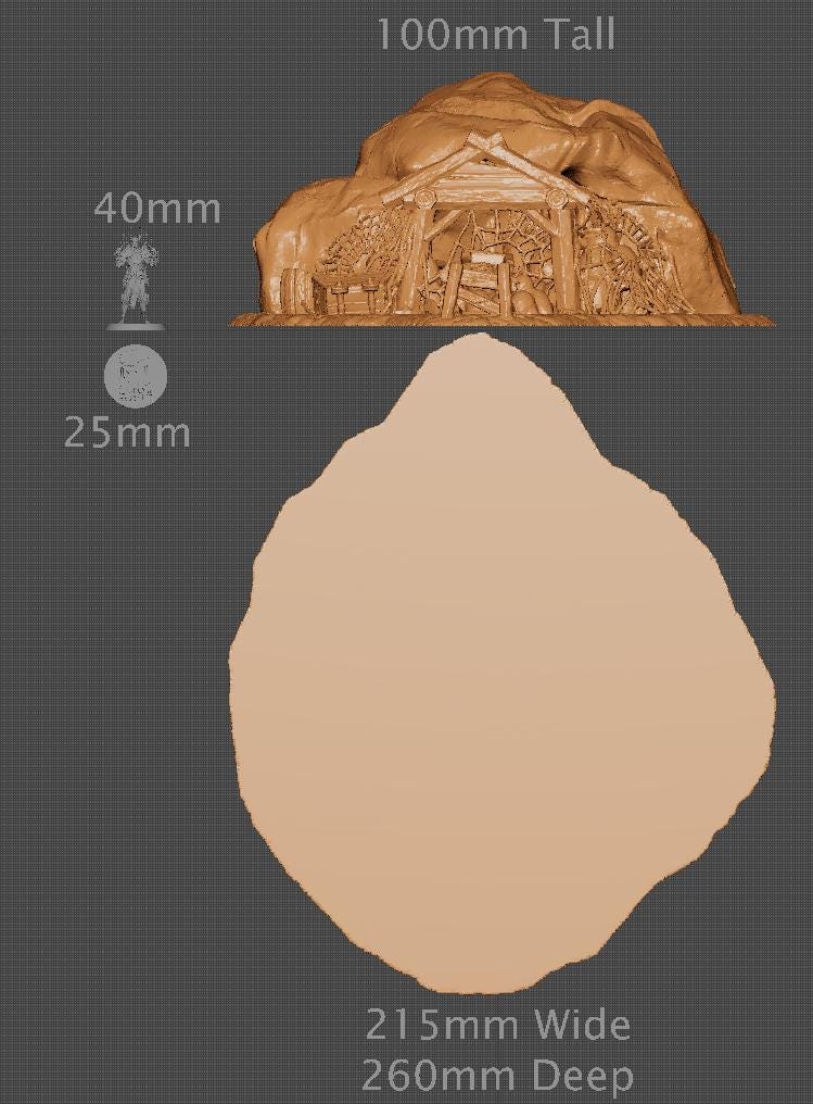 Infested Mine Entrance | Aussie 3D Printed Miniatures and Terrain