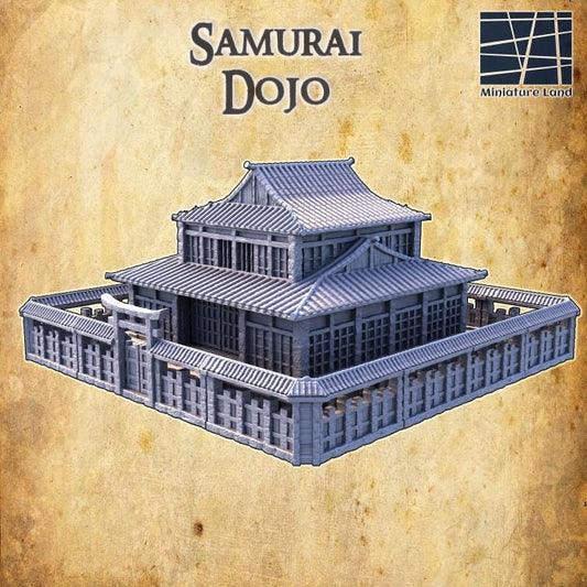Samurai Dojo, Miniature Land | Dungeons and Dragons | Pathfinder | Table Top RPG | 3D Printed Model