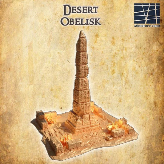 Desert Obelisk | Aussie 3D Printed Miniatures and Terrain