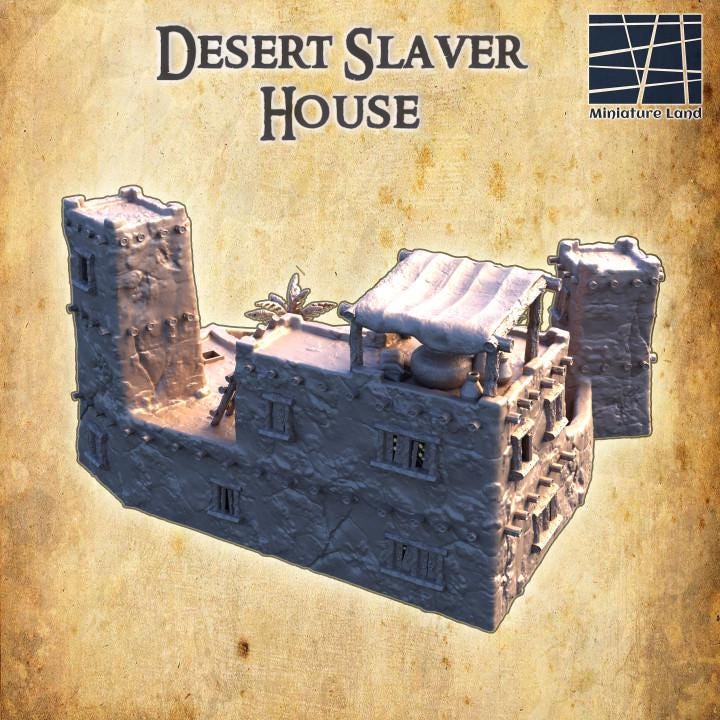 Desert Slaver House | Aussie 3D Printed Miniatures and Terrain