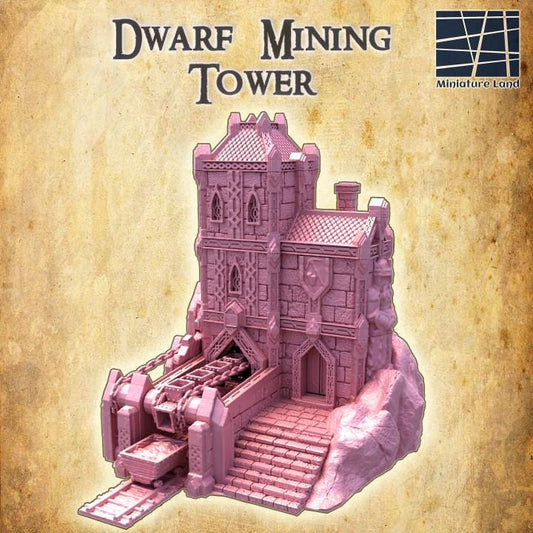 Dwarf Mining Tower | Aussie 3D Printed Miniatures and Terrain