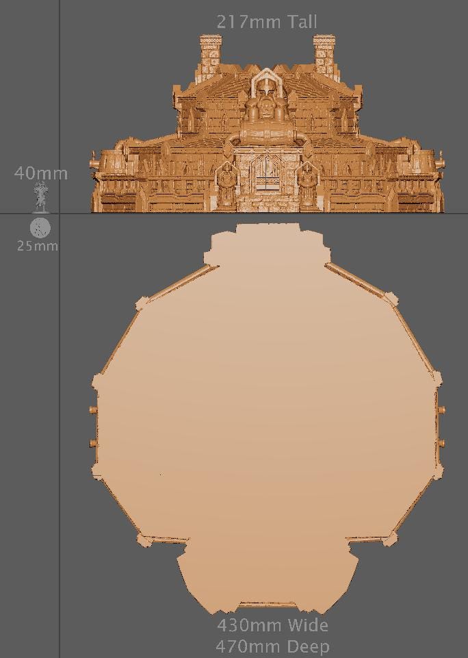 Dwarven Tavern, Miniature Land | Dungeons and Dragons | Pathfinder | Table Top RPG | 3D Printed Model