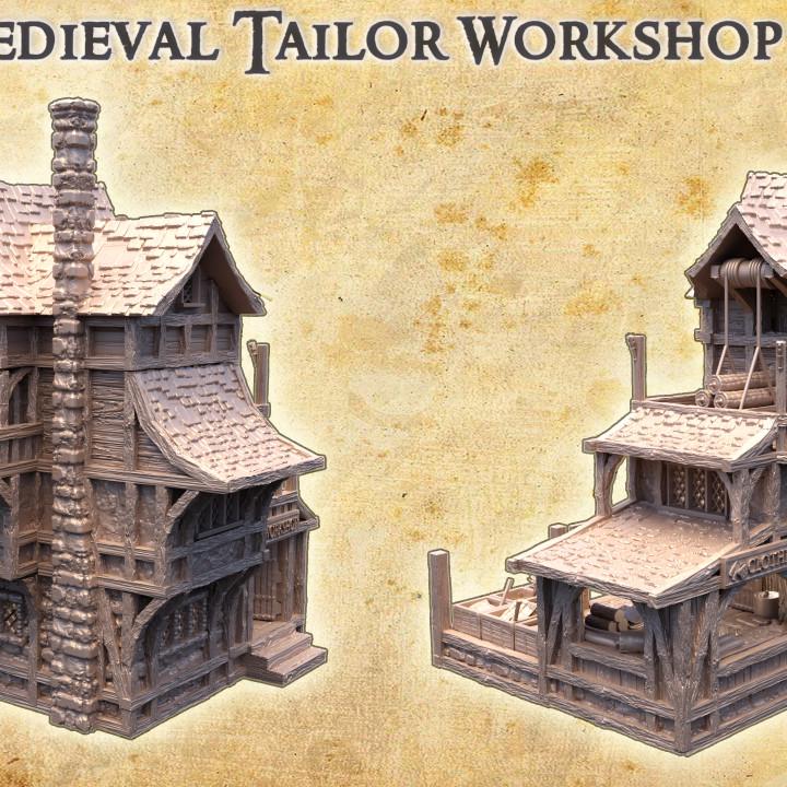 Medieval Tailor Workshop | Aussie 3D Printed Miniatures and Terrain