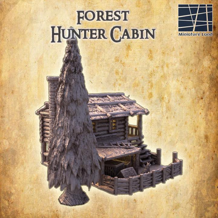 Hunters Cabin, Miniature Land | Dungeons and Dragons | Pathfinder | Table Top RPG | 3D Printed Model