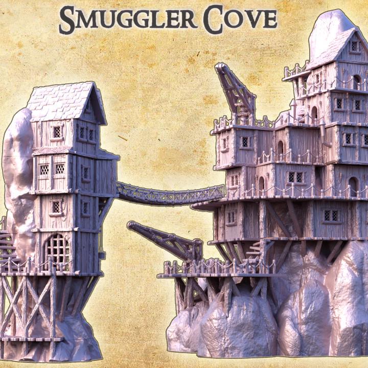 Smugglers Cove, Miniature Land | Dungeons and Dragons | Pathfinder | Table Top RPG | 3D Printed Model