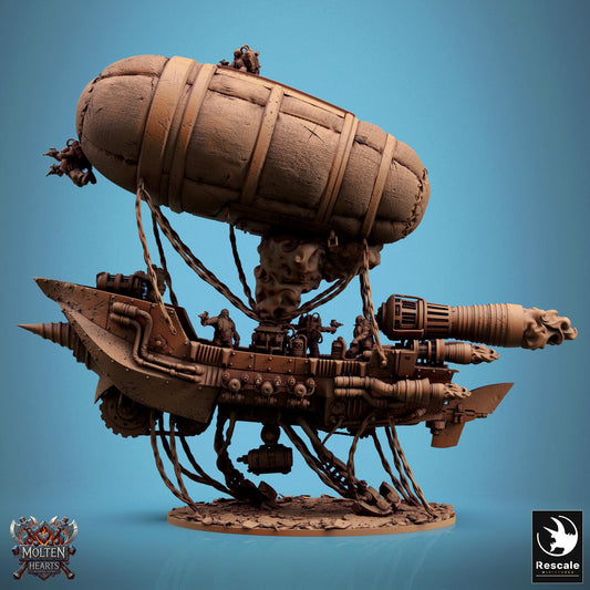 Drakarion Airship, Lord of the Print | Dungeons and Dragons | Pathfinder | Table Top RPG | 3D Printed Model