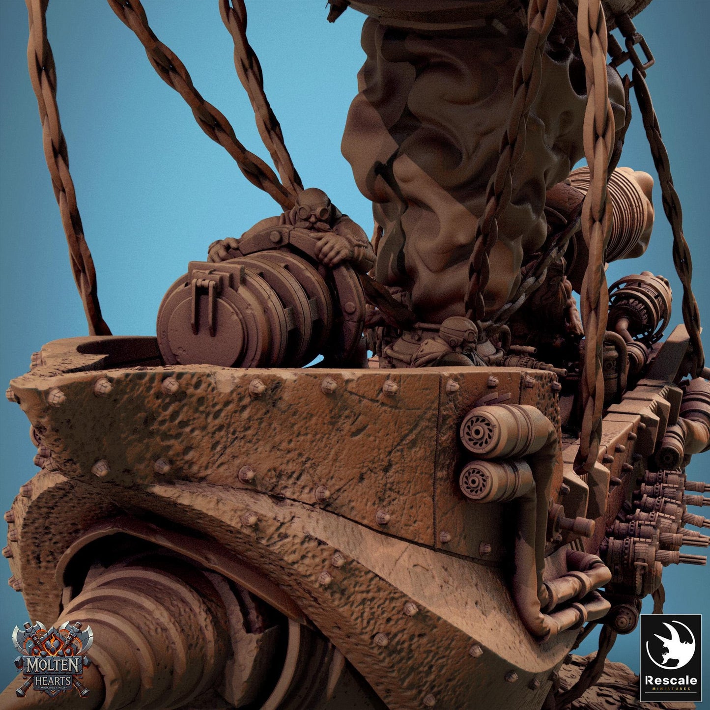Drakarion Airship, Lord of the Print | Dungeons and Dragons | Pathfinder | Table Top RPG | 3D Printed Model