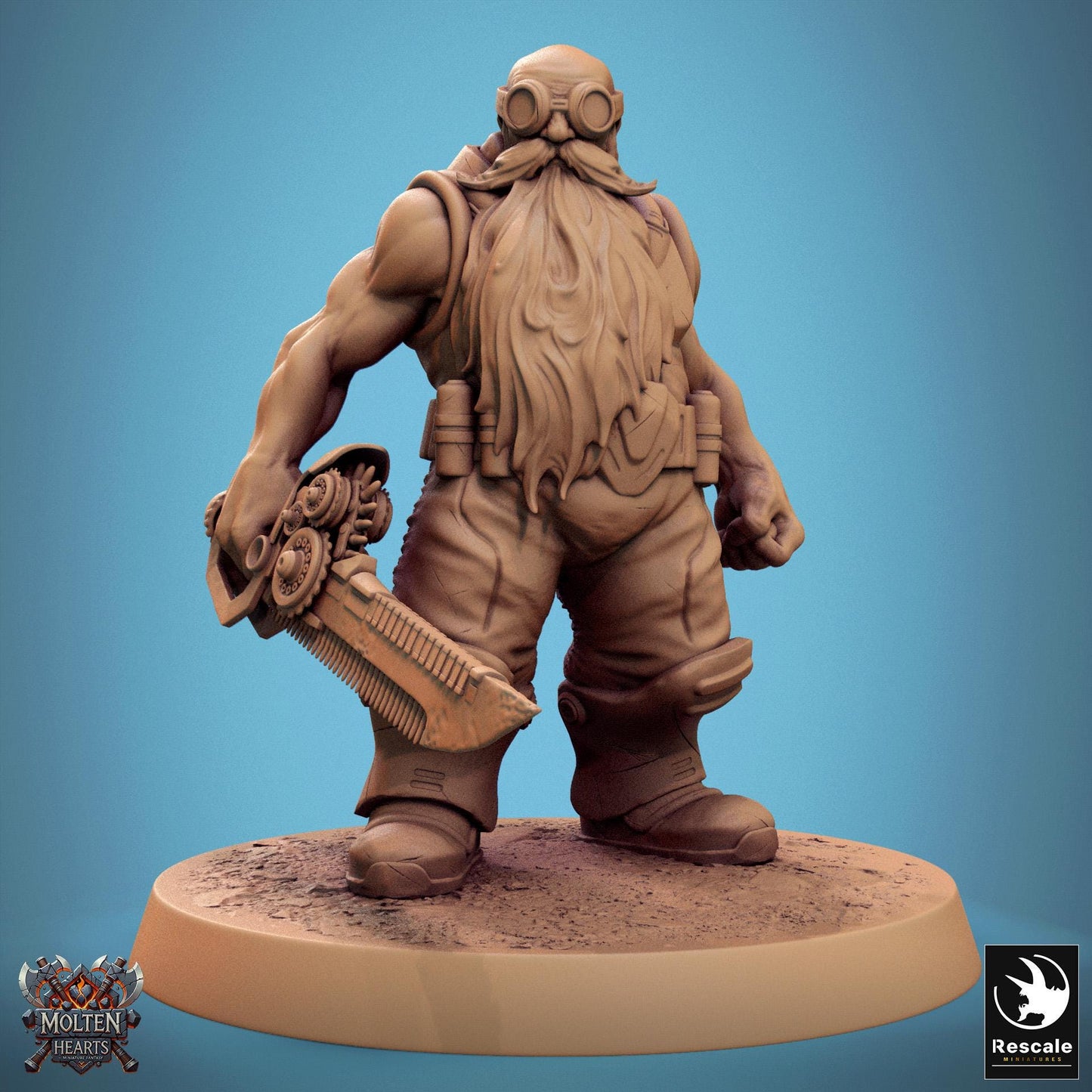Dwarf Steampunk Soldiers, Pack 2, Lord of the Print | Dungeons and Dragons | Pathfinder | Table Top RPG | 3D Printed Model